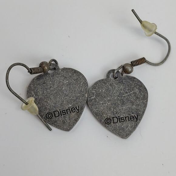 Alice in Wonderland 2010 Red Queen Red Heart Dangle Earrings - Picture 6 of 7